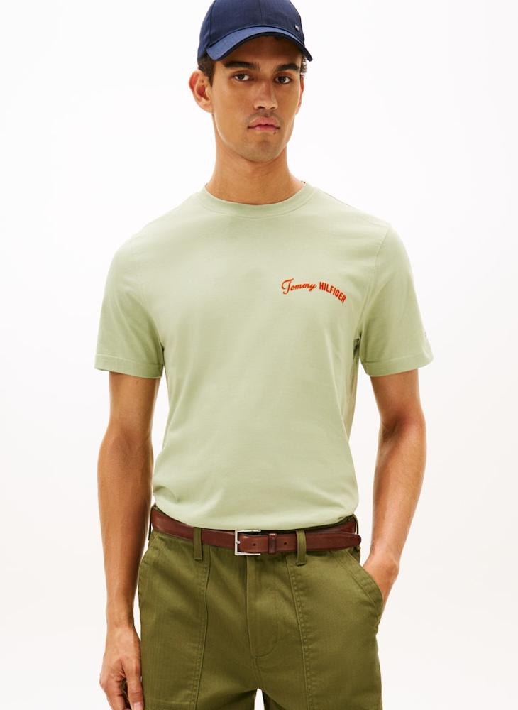 TOMMY HILFIGER Back Logo Jersey Crew Neck T-Shirt - Image 1