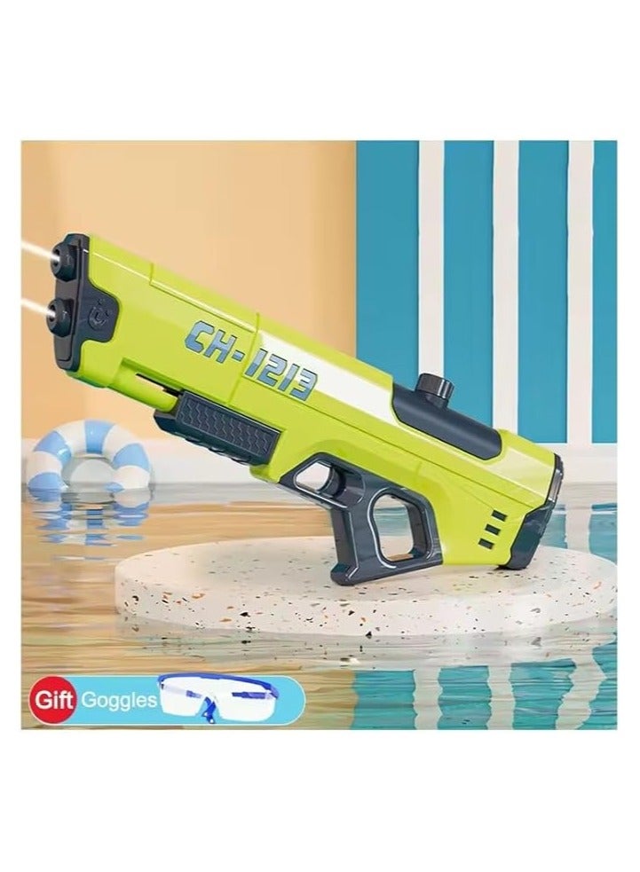 Automatic Water Gun Kids Pressure Water Gun, Automatic Water Gun for Kids Outdoor Remote Control, Smart Super Bubble Water Gun, Suitable for Summer (green)  - Image 4