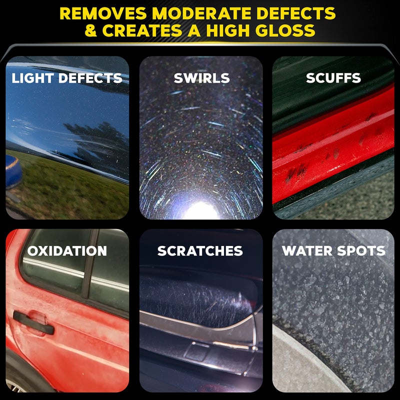 Meguiar's Ultimate Compound, 20 Oz - Remove Scratches, Swirl Marks and Oxidation While You Restore Color and Clarity for a Showroom Shine - Safe and Effective on All Glossy Paints and Clear Coats - Image 3