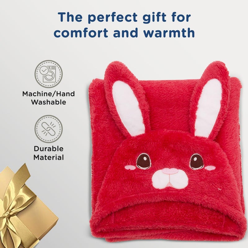 mee mee Mee Mee Wool Ultra Soft Plush, Lightweight & Super Comfortable Baby Blankets, Swaddle for Infant & Toddler (Pink) 75X100 CM - Image 4