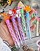 Roaqua 24 Packs Bulk Mini Bubble Christmas Santa Claus Snowflake Wands for Kids Birthday Party Favors Classroom Carnival Prizes Winter Playing Blowing Bubbles Gifts 24 Christmas - Image 4