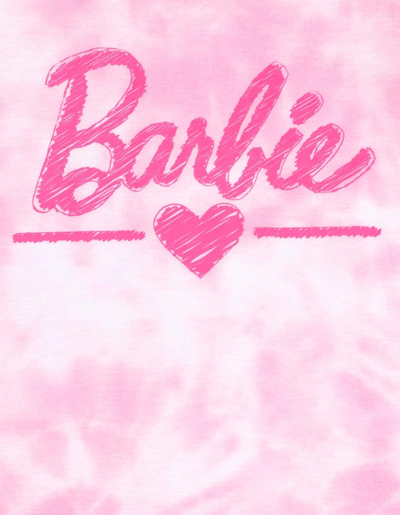 Barbie Little Girls Nightgown Pajamas Tie Dye 6 - Image 3