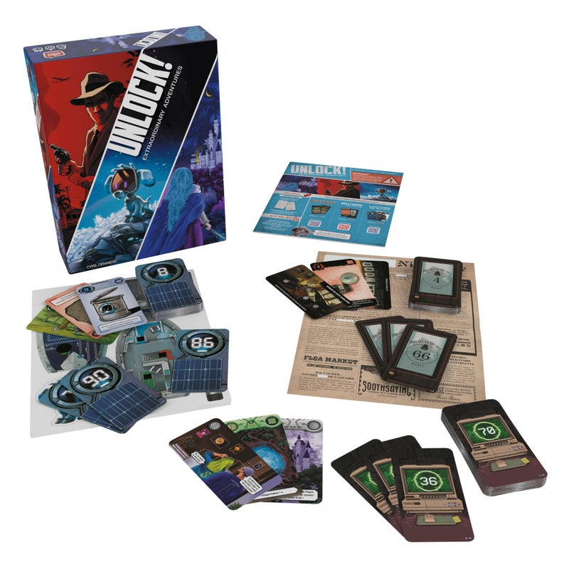 Asmodee Unlock Extraordinary Adventures Card Game  Escape RoomInspired Cooperative Adventure Fun Family Game for Kids and Adults Ages 10 16 Players 1 Hour Playtime Made by Space Cowboys - Image 3