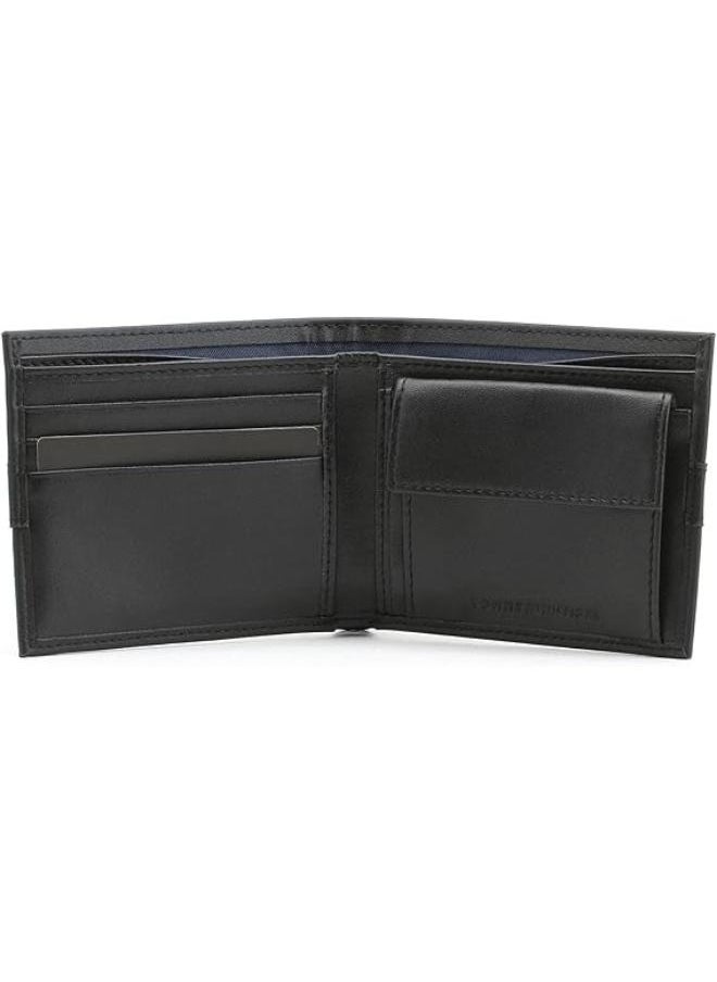 Tommy Hilfiger Plus - Tommy Hilfiger Men's Double Layer Wallet - Classic - Black - Leather - Image 1