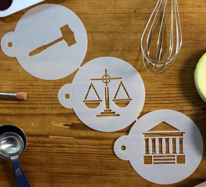 Designer Stencils Law and Justice Cookie Stencil C995 by Designer Stencils - Image 3