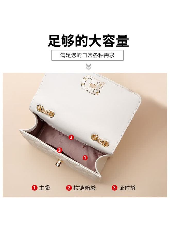 Crocodile Festival Small Chanel Style Quilted Leather Women's Bag Fashion Chain Shoulder Bag Versatile Crossbody Bag Birthday Gift - Image 2