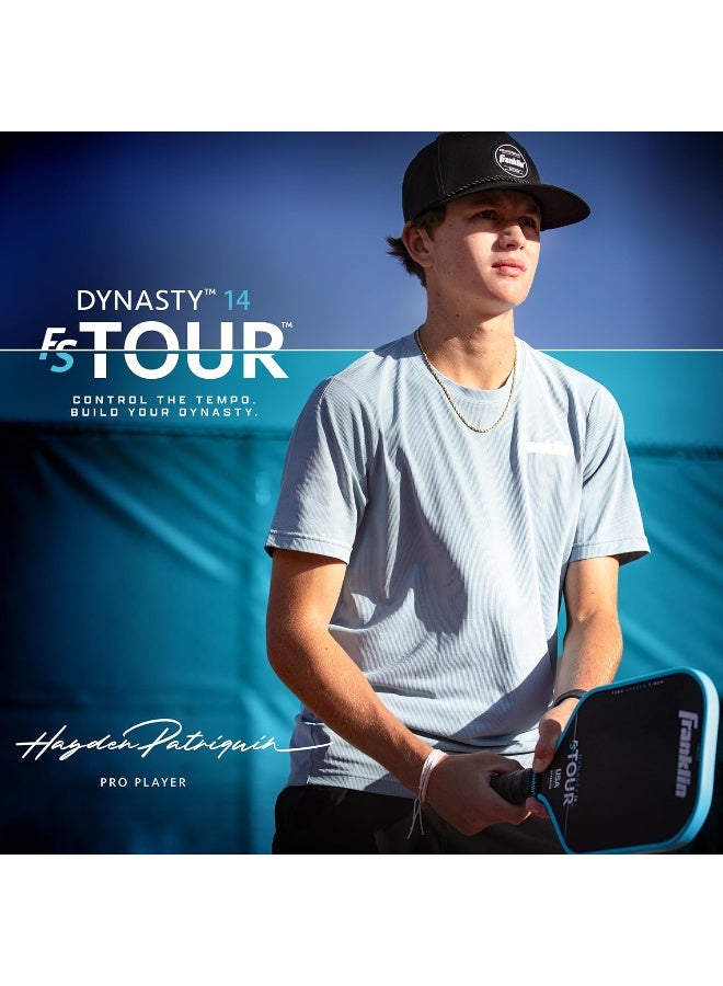 Franklin Sports FS Tour Series Pickleball Paddle - Dynasty 14mm blue - Image 4