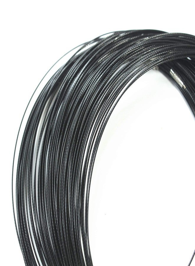 ALL in ONE 10pcs Steel Wire Choker Necklace Screw Clasps (Black) - Image 5