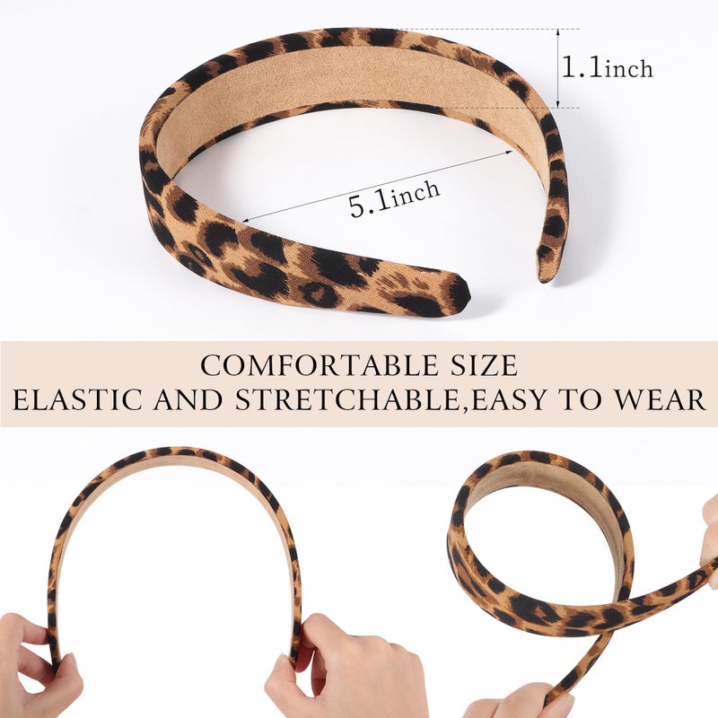 DiyJibb Headbands for Women - 1 Inches Wide Headbands - Solid Color Headband Fashion Hair Accessories- Trendy Women Girls Non Slip Fashion Hair Bands- Thick Elastic Hair Bands for Women's Hair 6PCS - Image 4