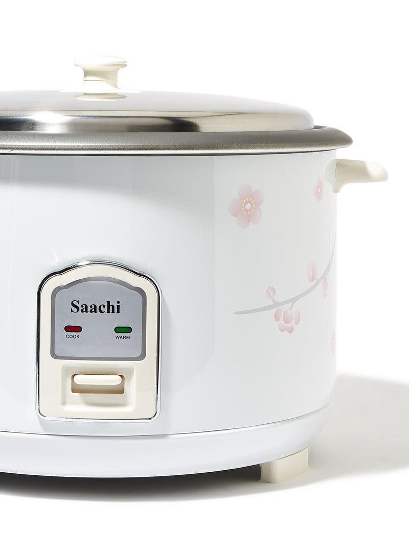 Saachi Rice Cooker with Steamer, Automatic Temperature Control, Aluminum Alloy Pot and Keep-Warm Function 4.6 L 1600 W NL-RC-5177-WH White - Image 3