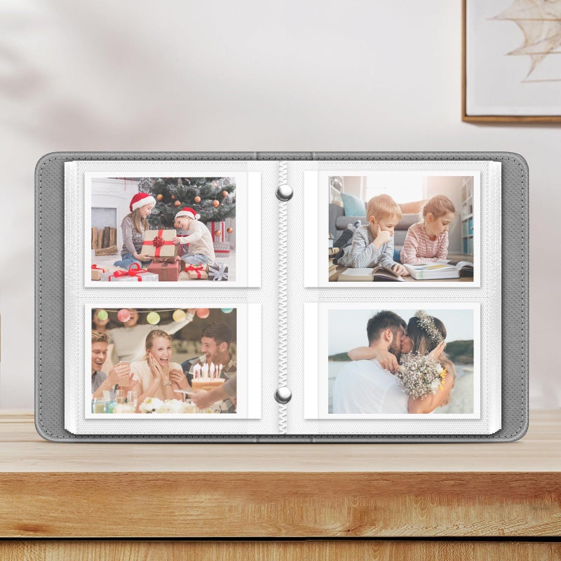 Fintie Instax Mini Photo Album for 2x3-Inch Film - 104 Pockets Small Albums for Fujifilm Instax Mini 12/11/99/40/7+/EVO/LiPlay/Link 3-2-1 Instant Camera/Polaroid Hi-Print Printer, Starry sky - Image 3