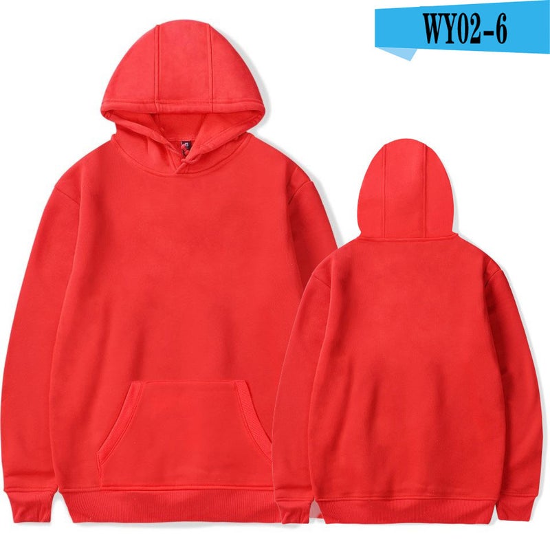 Blank Men'S Sweater Overalls Fleece-Lined Pullover Men'S And Women'S Solid Color Hooded Jacket New 2022 - Image 1
