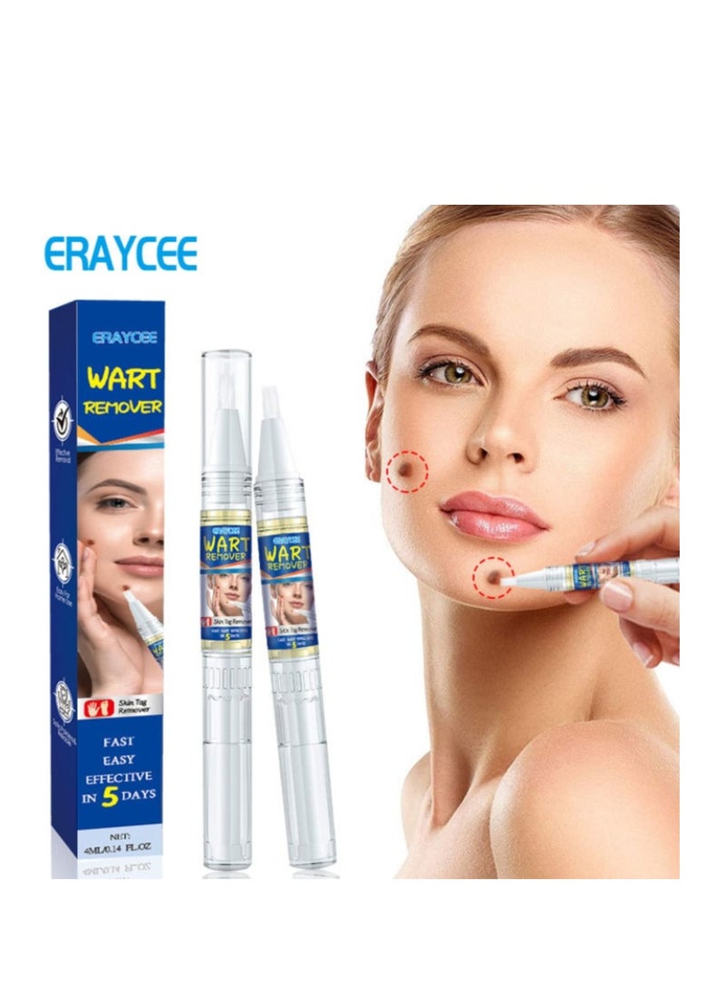 ERAYCEE Tags & Moles Remover Pen For Face Body, Mole Remover Fast Easy Effective Easy To Remove Tags, Moles, Warts 1Pc 4 ml  - Image 1