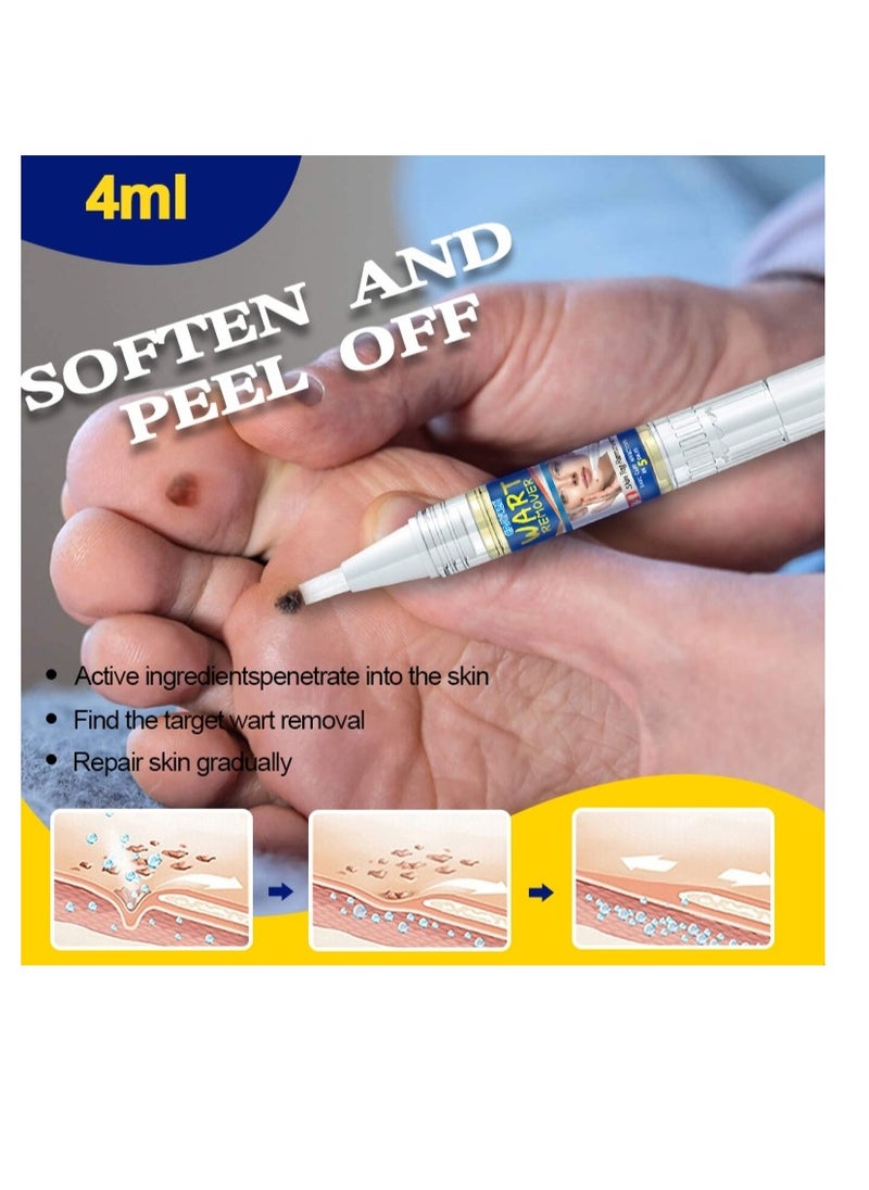 ERAYCEE Tags & Moles Remover Pen For Face Body, Mole Remover Fast Easy Effective Easy To Remove Tags, Moles, Warts 1Pc 4 ml  - Image 2