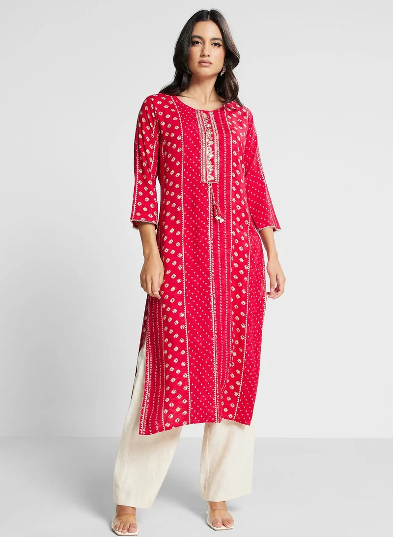 kolaba Embroidered Sequined Kurti