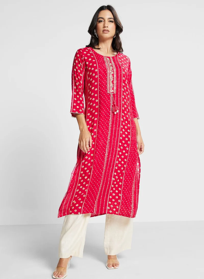 kolaba Embroidered Sequined Kurti