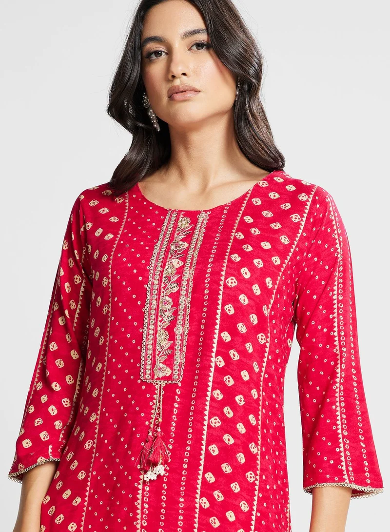 kolaba Embroidered Sequined Kurti