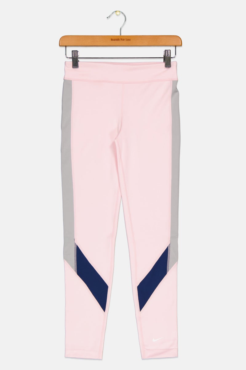 Nike Kids Girl Dri-Fit Training Legging, Pink - Image 1