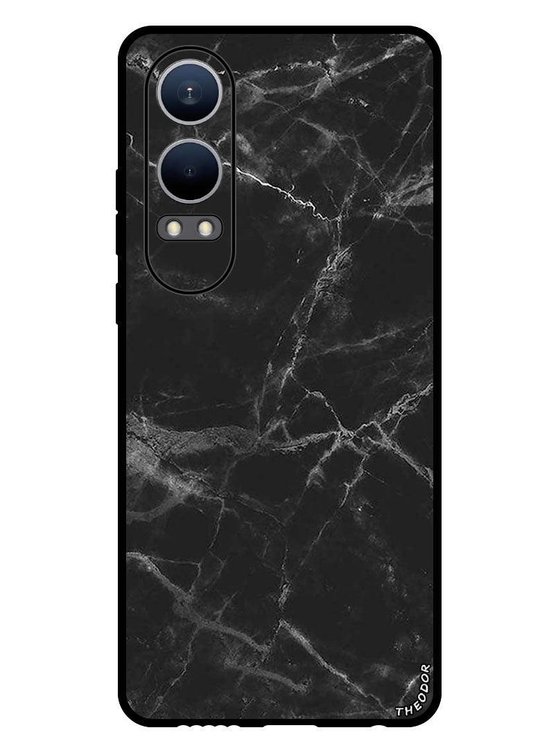 Theodor Protective Case Anti Scratch Shock Proof Bumper Cover For Oppo K12x (China) Black Marble - Image 1