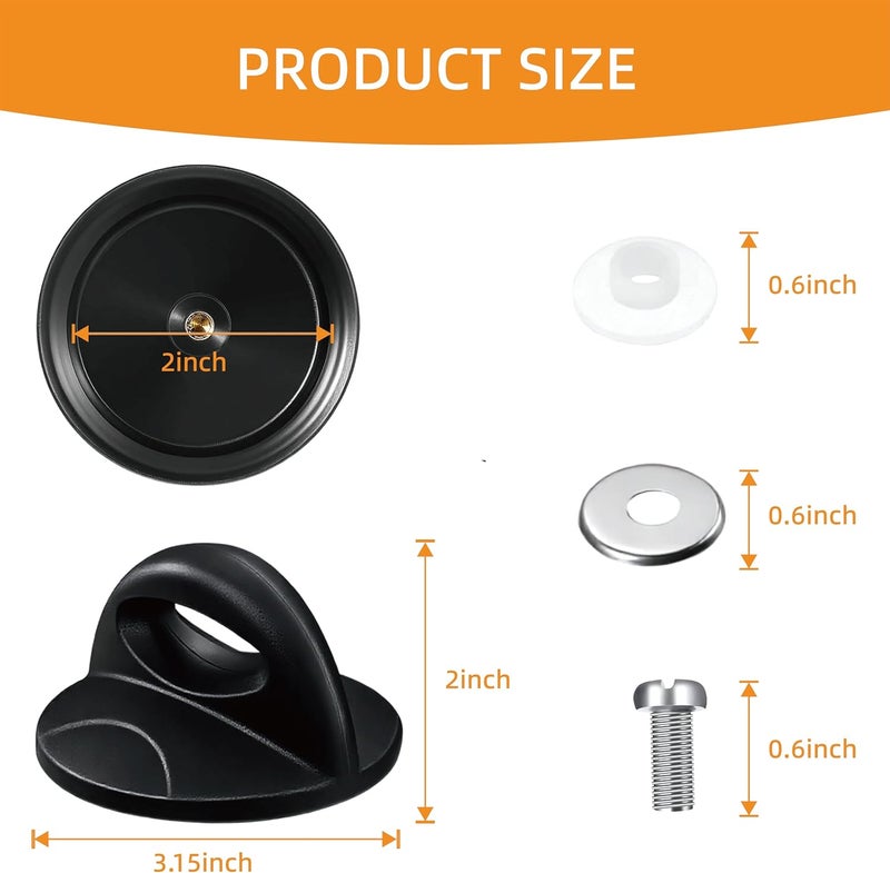 Methuker 2 Pack Universal Pot Lid Replacement Knob, Compatible with Crockpot rival Pan Lid Hoding Handles, Glass Saucepan, Casserole Cookware, Replacement Handle for Pot Lid - Image 2