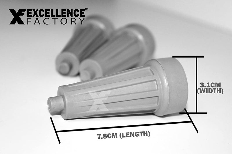 EXCELLENCE FACTORY بكرة غسالة لقطع غسالة LG / إكسسوارات وقطع غيار غسالة - مجموعة من 3 بكرات تُستخدم مع مضخة حوض الغسيل في الغسالات شبه الأوتوماتيكية - لون رمادي - Image 2