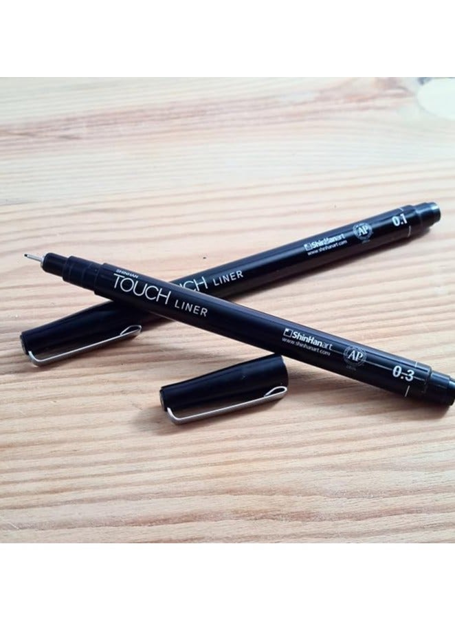 TOUCH ShinhanArt TOUCH Liner 5 Pen Set – Cool Grey | Precision Fineliner Drawing Pens for Sketching, Illustration & Technical Art - Image 3