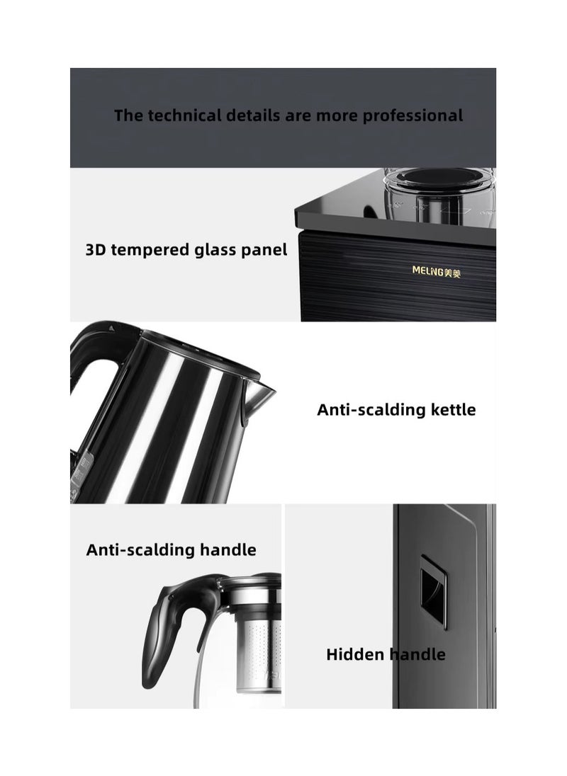 Intelligent Water Dispenser with Bottom Loading hot & Room Temperature Options ,Vertical Tea Bar Machine with Remote Control ,Smart Temperature Sensor, Durable for Home, Office & Kitchen