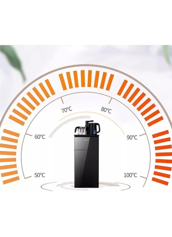 Intelligent Water Dispenser with Bottom Loading hot & Room Temperature Options ,Vertical Tea Bar Machine with Remote Control ,Smart Temperature Sensor, Durable for Home, Office & Kitchen