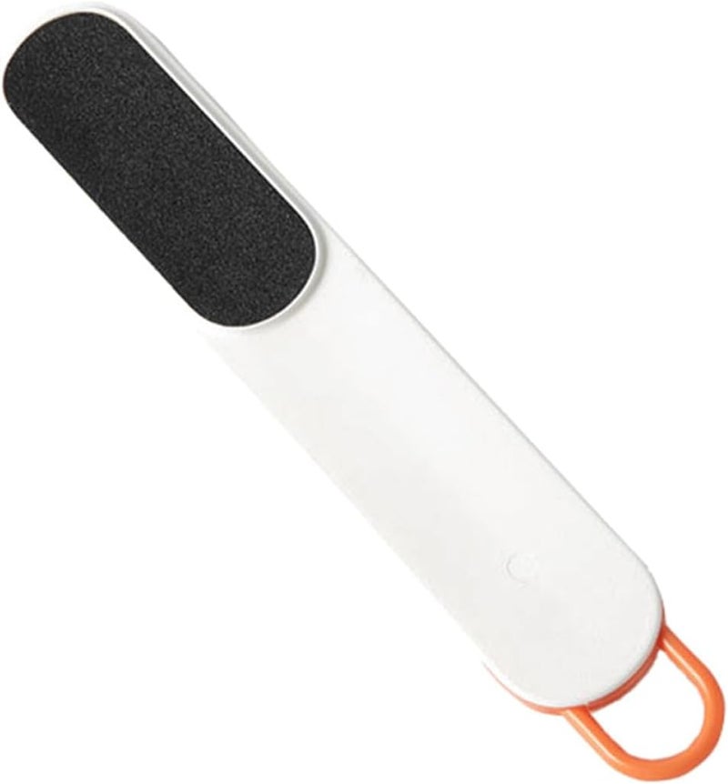 Custom sizing alternatives Foot Scrubber Pedicure Tool White Foot File Exfoliating Brush for Dead Skin Removal at Home Storage burden minimized build - Image 1