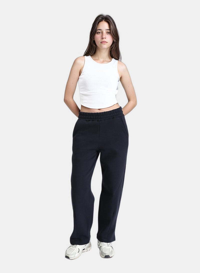 RAVIN Women Slip On Comfy Cotton Pants Black - Image 5