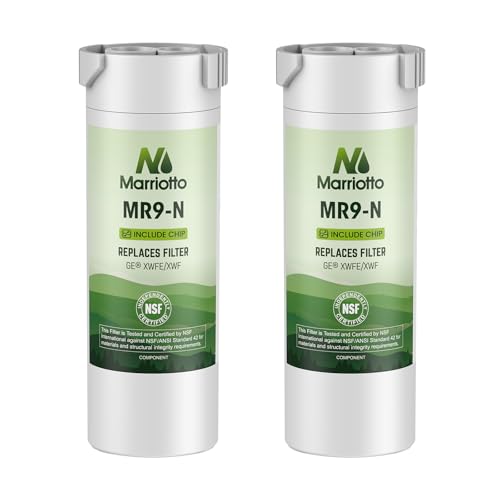 MARRIOTTO Water Filter Compatible with XWFE (Built-in CHIP), Replacement for GE XWFE, XWF Refrigerator Water Filter Pack of 2 - Image 1