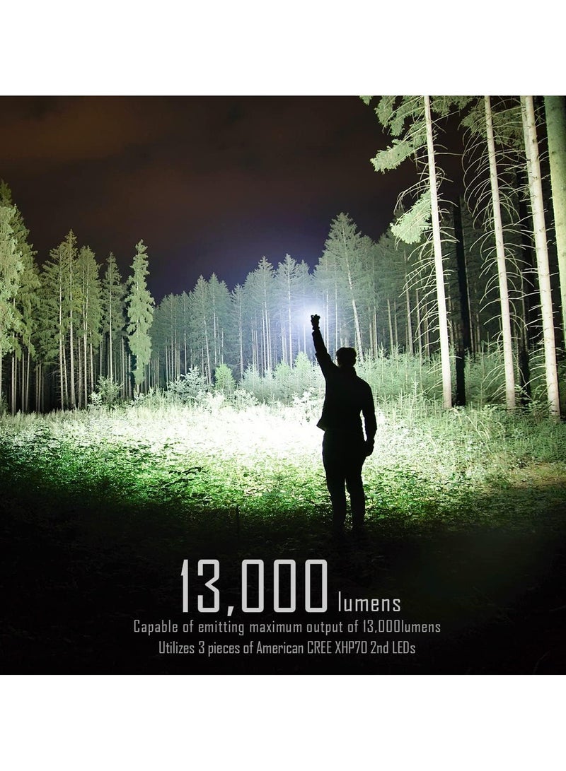 IMALENT MS03 EDC Flashlight 13000 Lumens, Uses Ceer XHP70.2nd LEDs Super Bright Led Rechargeable Flashlight, Suitable for Searching, Patrol and Fishing - Image 5