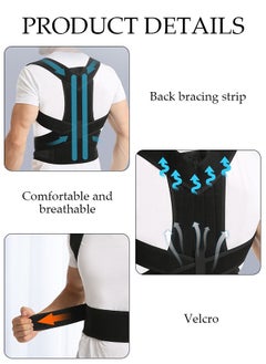 DUNISO Posture Corrector for Women and Men, Back Brace Fully Adjustable & Comfy, Muscle Memory Support Straightener, Providing Pain Relief from Neck, Shoulder, and Upper and Lower Back  - Image 3