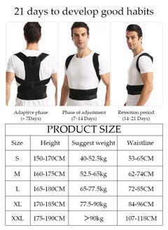 DUNISO Posture Corrector for Women and Men, Back Brace Fully Adjustable & Comfy, Muscle Memory Support Straightener, Providing Pain Relief from Neck, Shoulder, and Upper and Lower Back  - Image 2