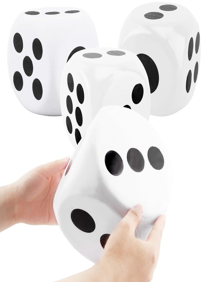 Cotiny 4 Pcs 6 Inches Foam Dice Large Giant Foam Dice Toy for Board Game Birthday Casino Themed Party Decorations, 4 Colors (Color Style 1) - Image 1