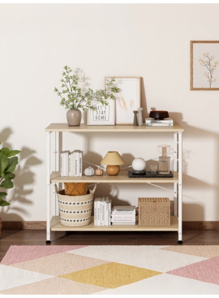 Visionnaire Wooden Console Table Entrance Reception Table 3-Tier Adjustable Height Entrance Table - Multi-function Entrance Reception Table and Coffee Table (80 * 36 * 83cm) - Image 1