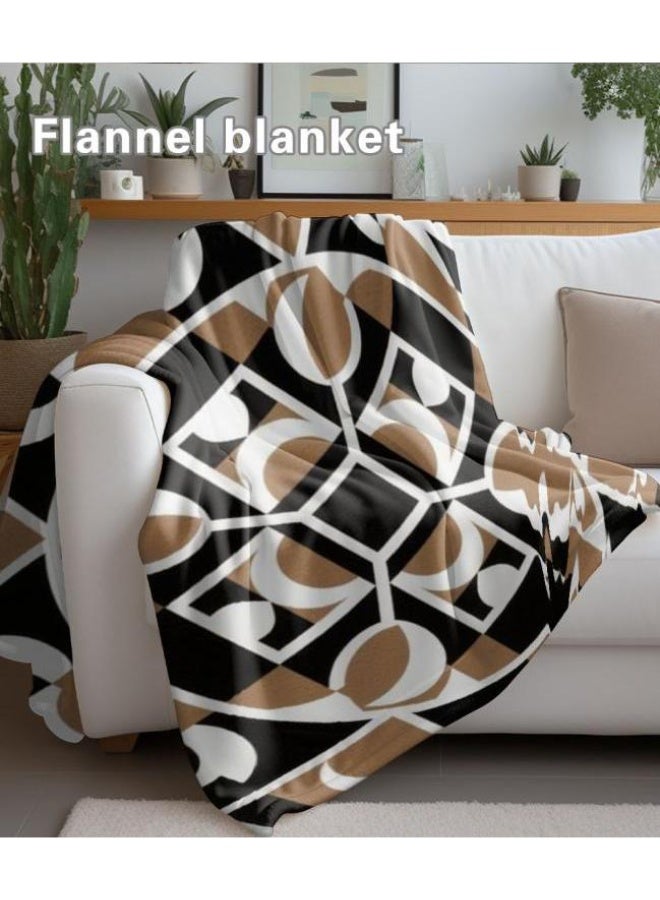 general Traditional flannel thin blanket (warm and comfortable, suitable for sleep, gaming, dust removal and sandproof) 150cm*200cm - 21 - Image 1