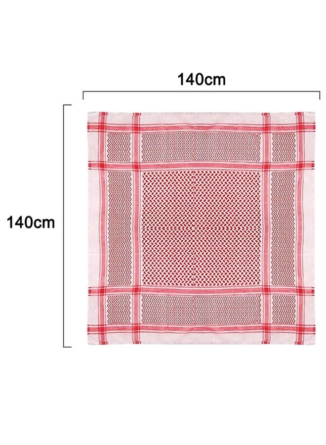 وهاواي Wrap Scarf Arabic Turban Tactical Desert Neck Headwear Wrap for Men Women, Arab Scarf 140X140cm - Image 2