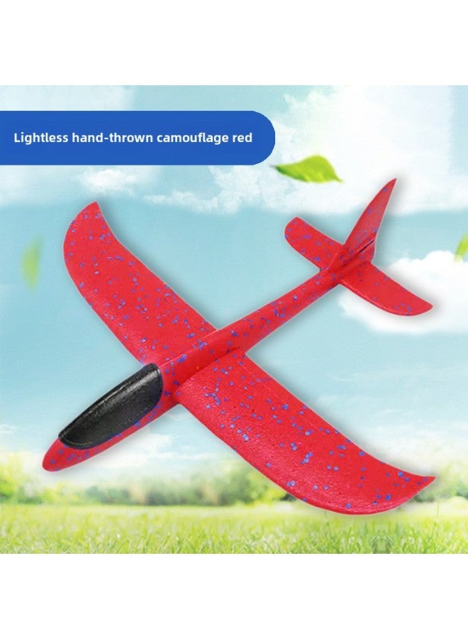Foam Aircraft 44cm Hand Throwing Foam Aircraft Outdoor Children's Toy Gliding Swing Aircraft Model Sliding Toy-Color:Red Foam Aircraft ]  - Image 1