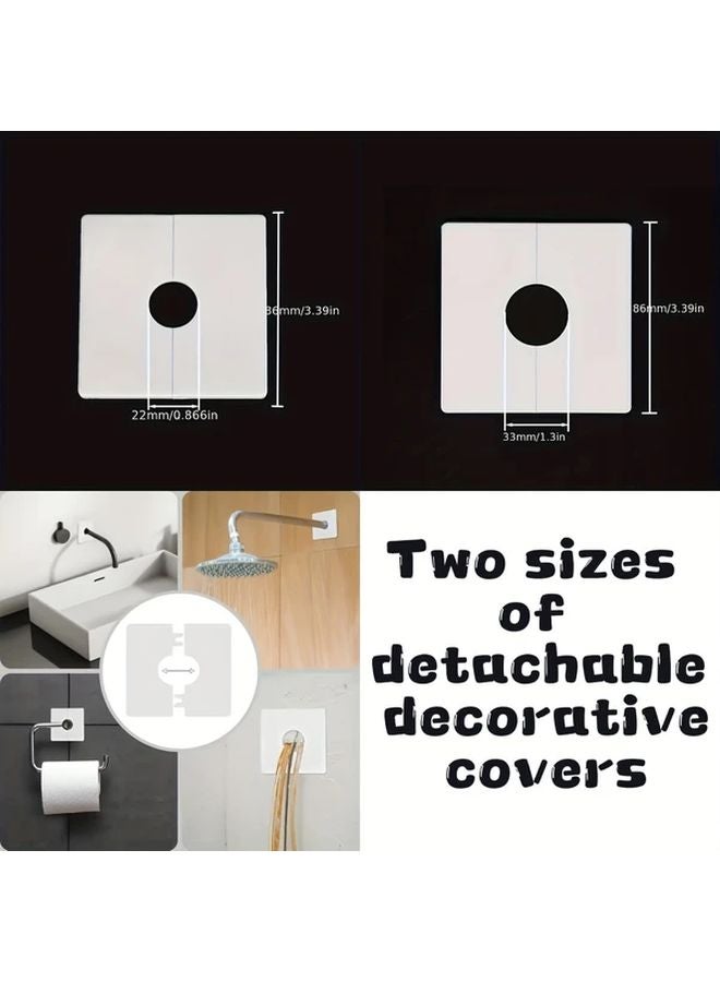 ABS High Hardness Hole Cover 86mm Outside 33mm Inside 2 Pack - Image 2