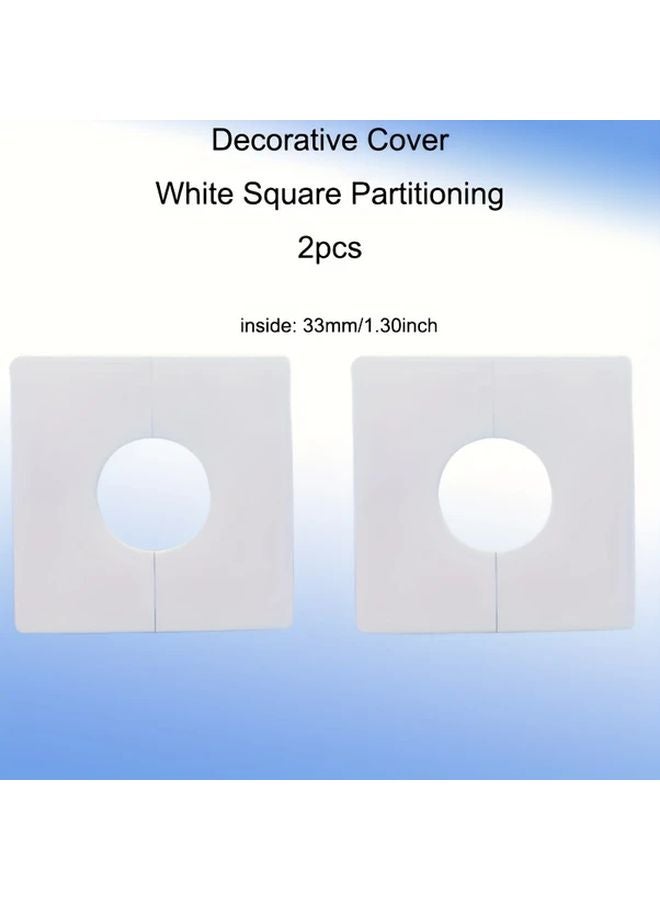 ABS High Hardness Hole Cover 86mm Outside 33mm Inside 2 Pack - Image 1