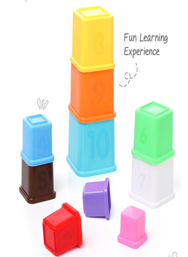 FIRSTCRY INTELLISKILLS مجموعة مكعبات بناء وتسلسل FIRSTCRY INTELLISKILLS المميزة، 10 قطع، لعبة تعليمية وتفاعلية للأطفال، مناسبة للرضع والأطفال الصغار ومرحلة ما قبل المدرسة، لتنمية مهاراتهم الذهنية، وألعاب مونتيسوري للأطفال من عمر سنة فما فوق، هدية مثالية لأعياد الميلاد - Image 5