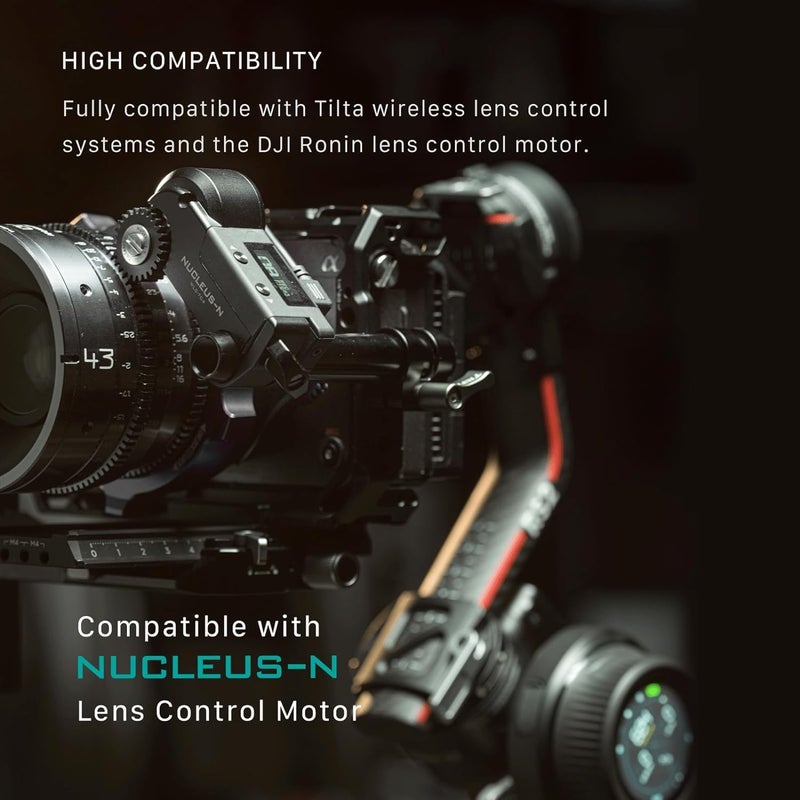 Tilta Nucleus Nano II Control Handle Kit - Wireless Lens Control System | Includes Hand Wheel, 2 Motors, Power Handle + More | Wireless Zoom, Focus, Aperture Control | Follow Focus | Touch Screen - Image 5
