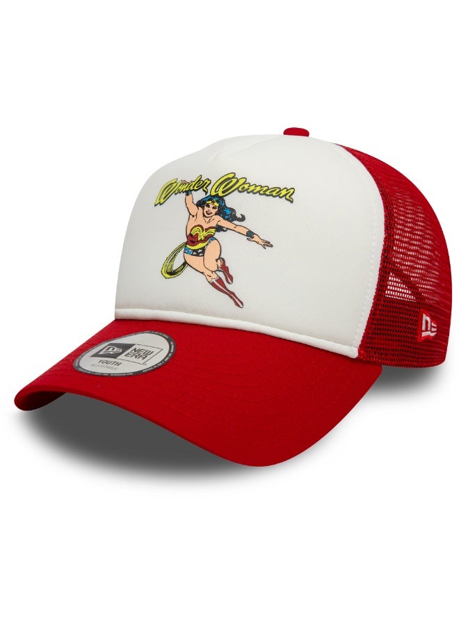 New Era Yth Dc Trucker Wonwom Sca Kids' Red Cap - Image 5