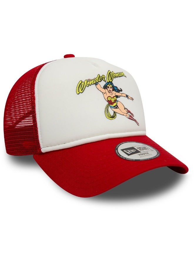 New Era Yth Dc Trucker Wonwom Sca Kids' Red Cap - Image 4