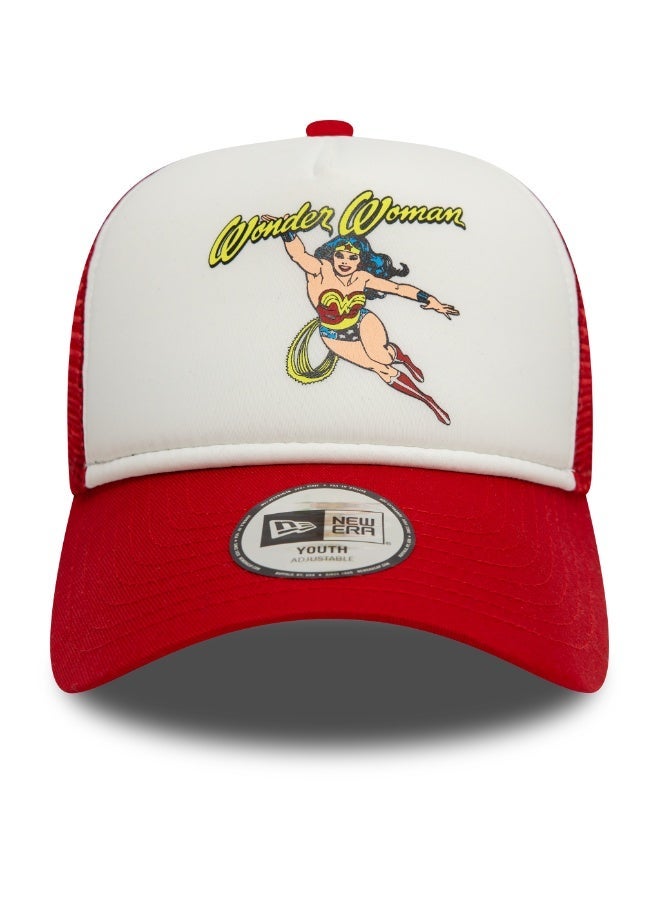 New Era Yth Dc Trucker Wonwom Sca Kids' Red Cap - Image 1