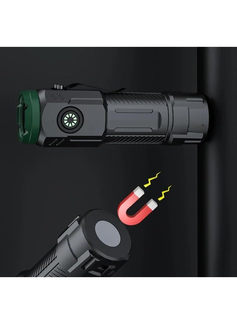 Evolluxi Evolluxi Mini Torch USB Rechargeable Led Flashlight Emergency Magnetic Super Bright Home Torch Light Army Light  - Image 4