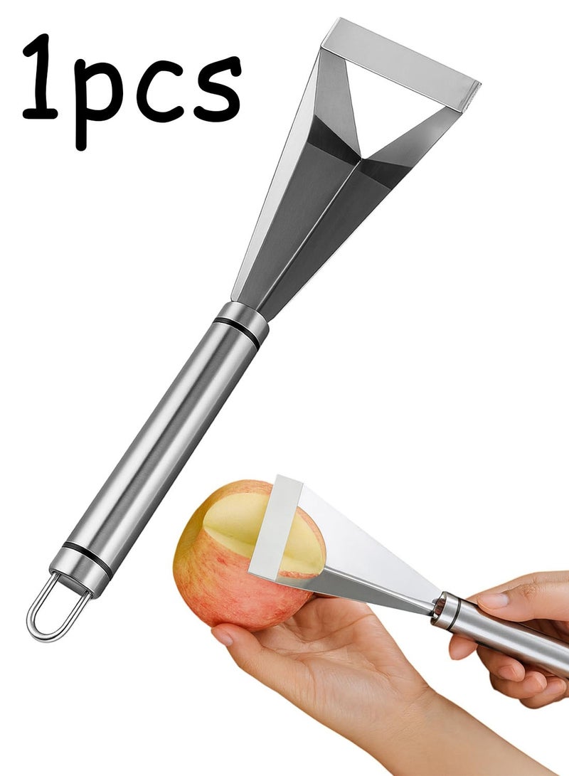 Fruit Carving Knife, Stainless Steel Triangular Vegetable Cutter Tools, DIY V Channel Engraving Blades for Kitchen Platter Decoration Pumpkin Food Cutting - Image 1