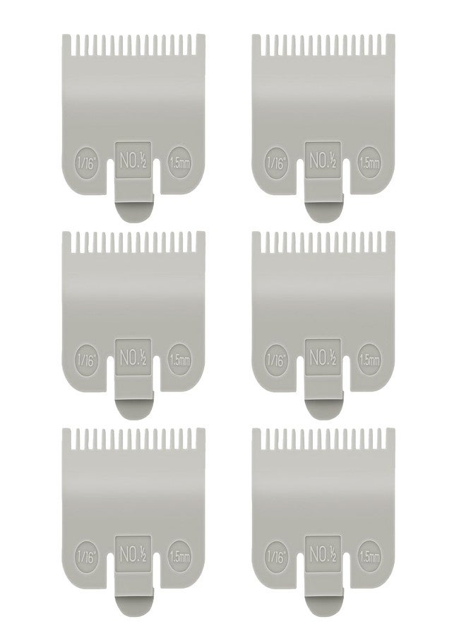 chaseroad 6 PCS Clipper Guards Set for Wahl, 1/2 Clipper Guard #3137-101, Premium Guards Great for Professional Stylists and Barbers - Grey - Image 1