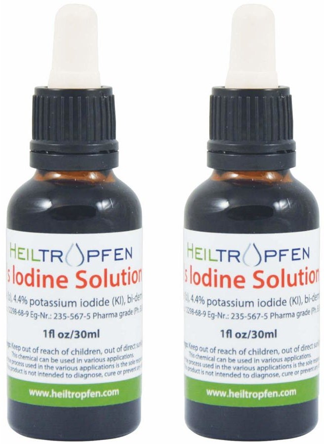 Heiltropfen 2X 2.2% Lugol's Iodine Solution 2x1 Fl Oz - 2x30 ml | Pharmaceutical Grade Ingredients | Lugols Solution Made with Iodine and Potassium Iodide | Set of Two Bottles | Heiltropfen® - Image 3